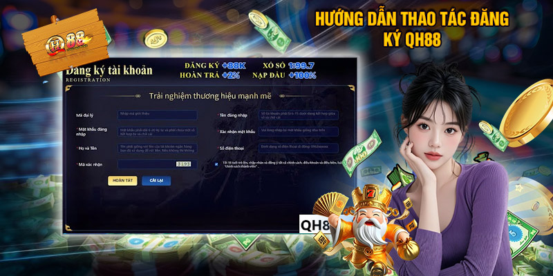 Giới Thiệu QH88 – Điểm Đến Yêu Thích Của Tân Thủ Năm 2025 3 Hướng Dẫn Thao Tác Đăng Ký Trải Nghiệm Nhanh Chóng Tại QH88